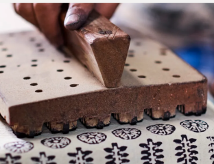 wood block print